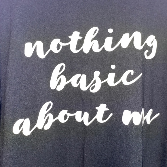 EUC Love Tribe Nothing Basic About Me Graphic Tee Size 3X - Picture 4 of 7